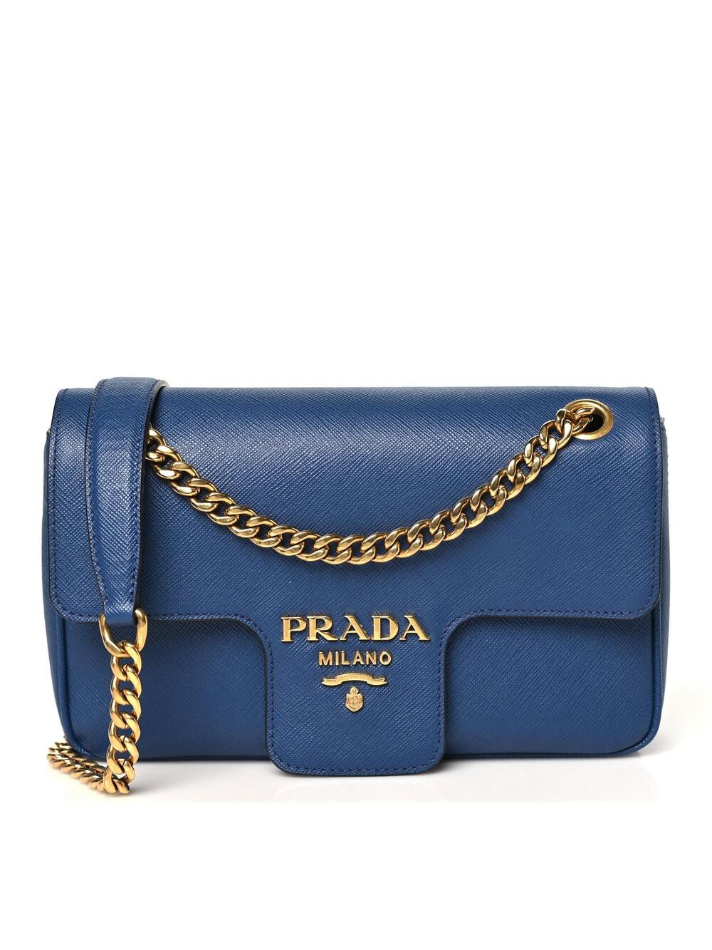 Prada Saffiano Flap Shoulder Bag #374083P11B